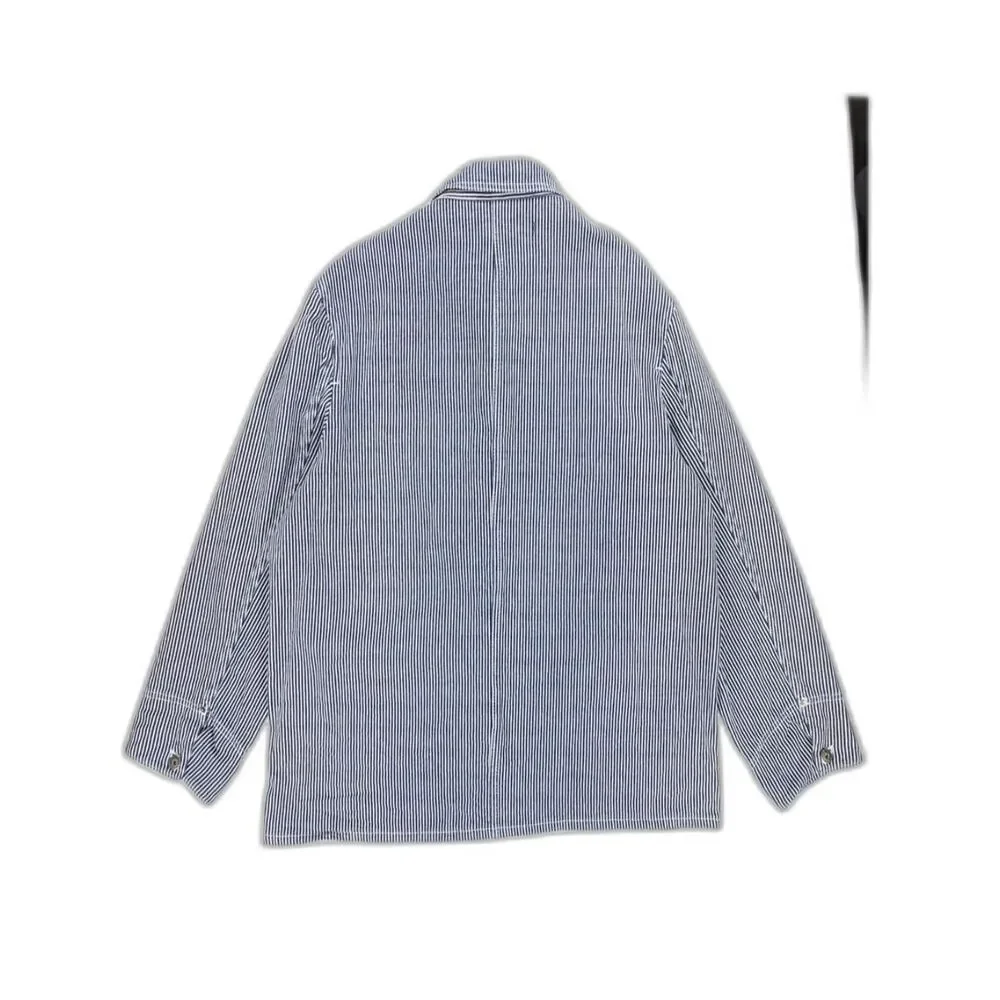 L.C. KING Hickory Stripe Chore Coat Shirt Jacket Railroad Stripe 90s Y2k Indie